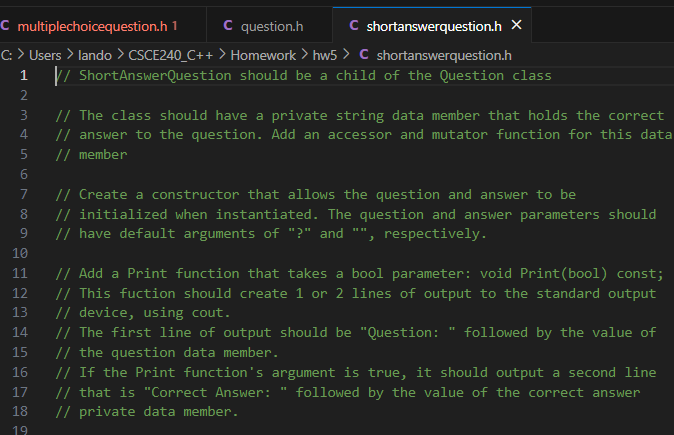 Please do the following code in Visual Studio