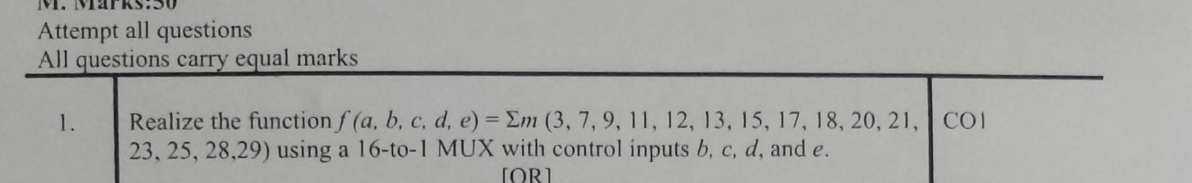 [ Realize the function f ( a , b , c , d , e ) =