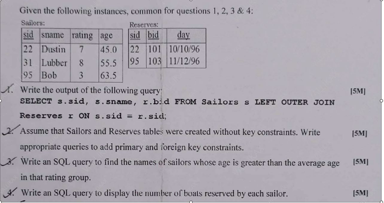 Please check the attached.Database is mysql and