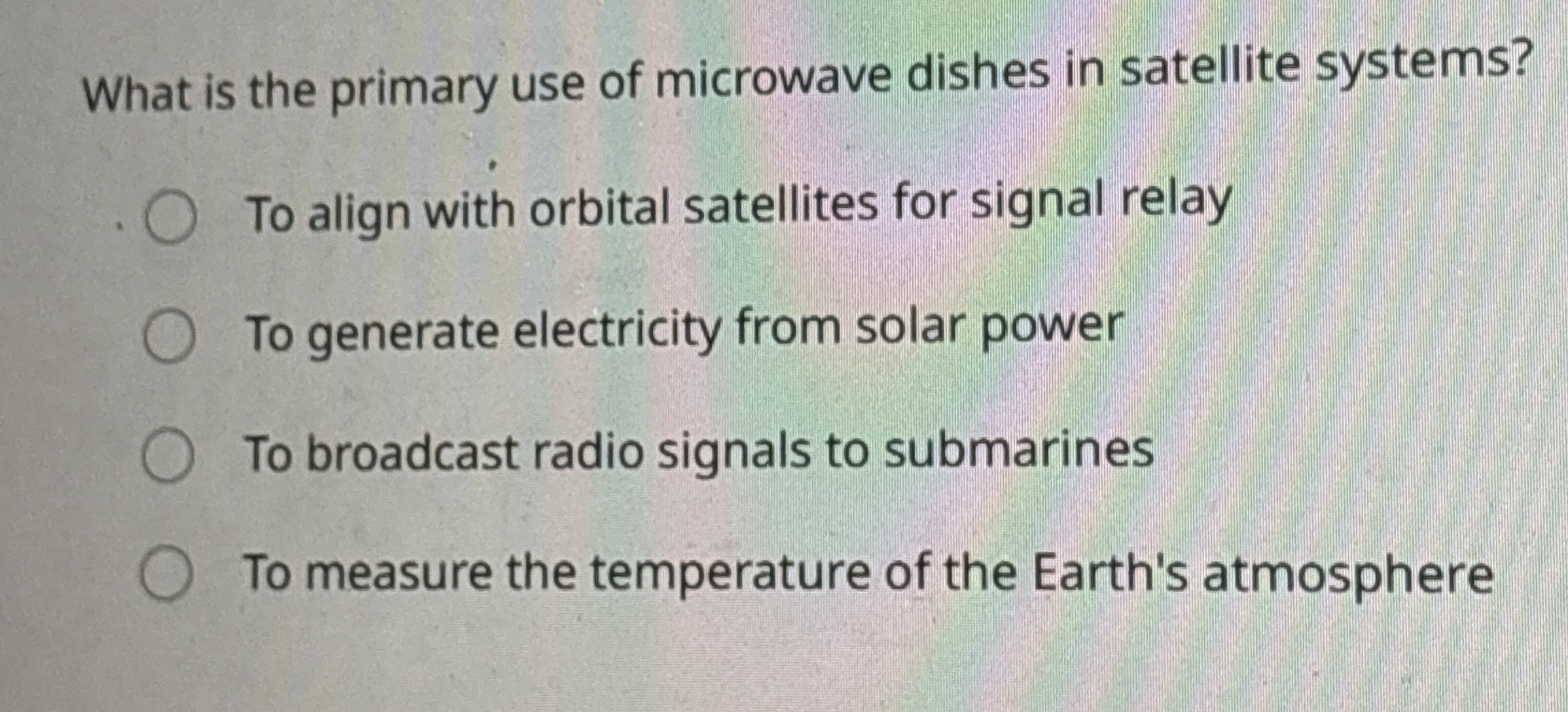 What is the primary use of microwave dishes in