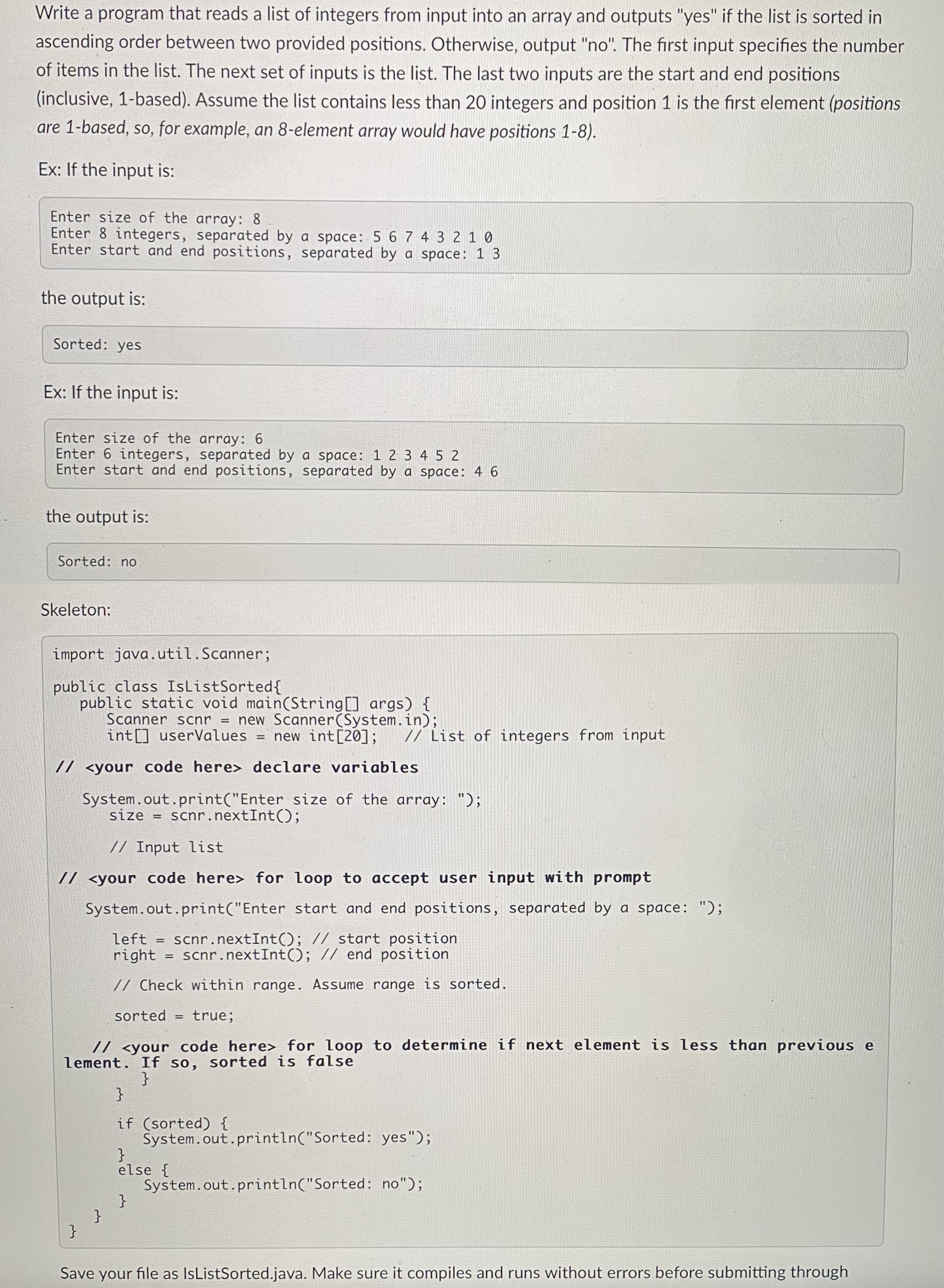 Write a program that reads a list of integers