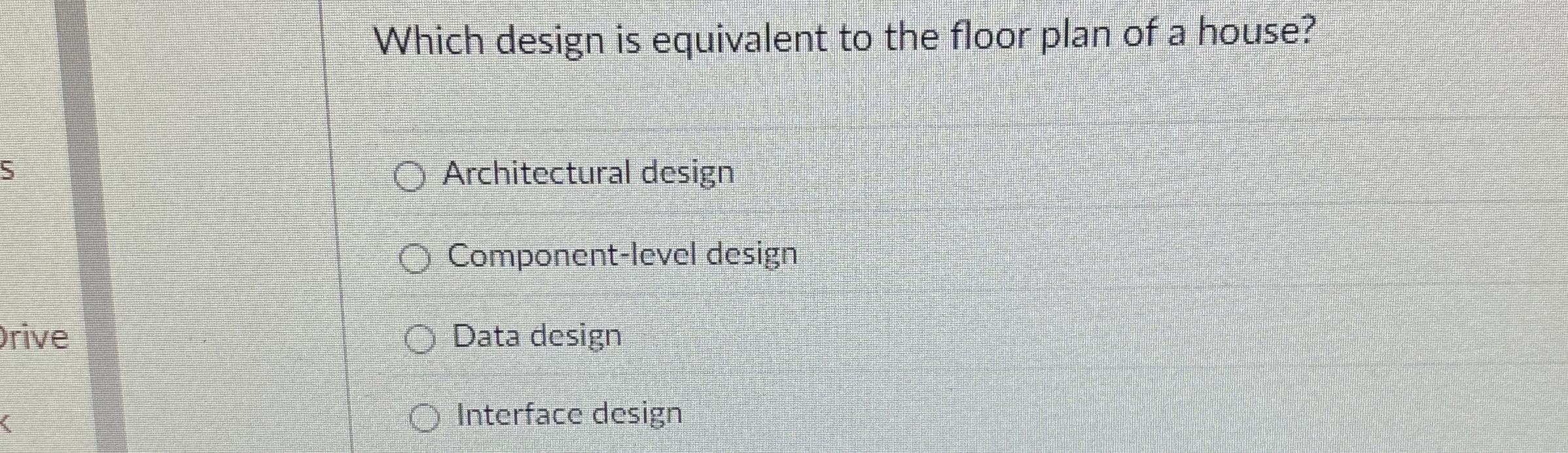 Which design is equivalent to the floor plan of a
