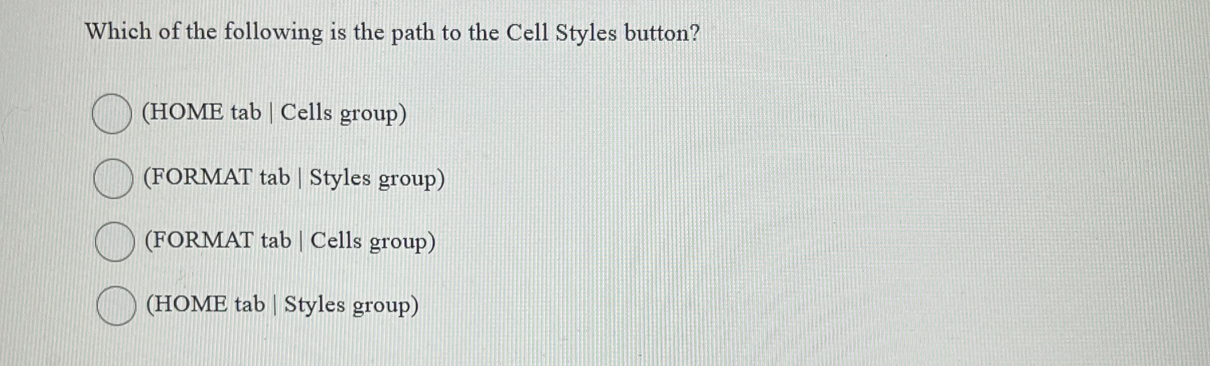 Which of the following is the path to the Cell