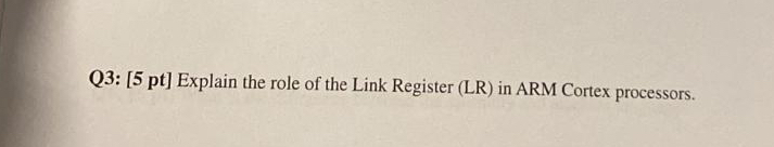 Q 3 : [ p t ] Explain the role of the Link