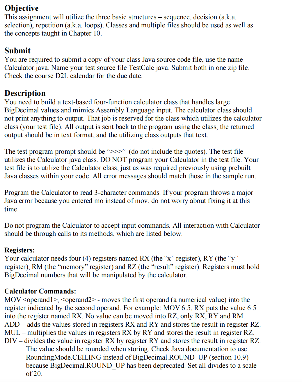 Write a java program according to the attachments