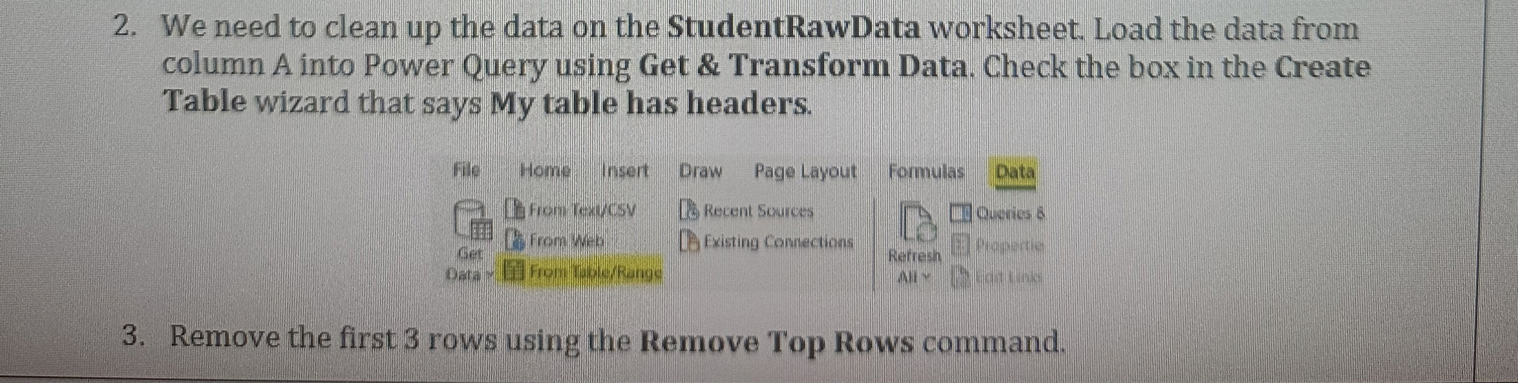 We need to clean up the data on the