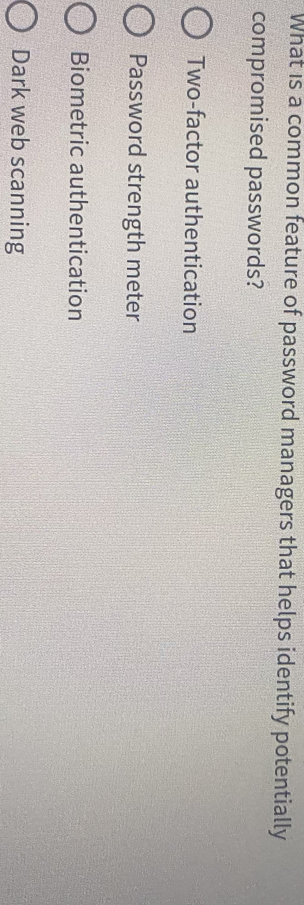 What is a common feature of password managers