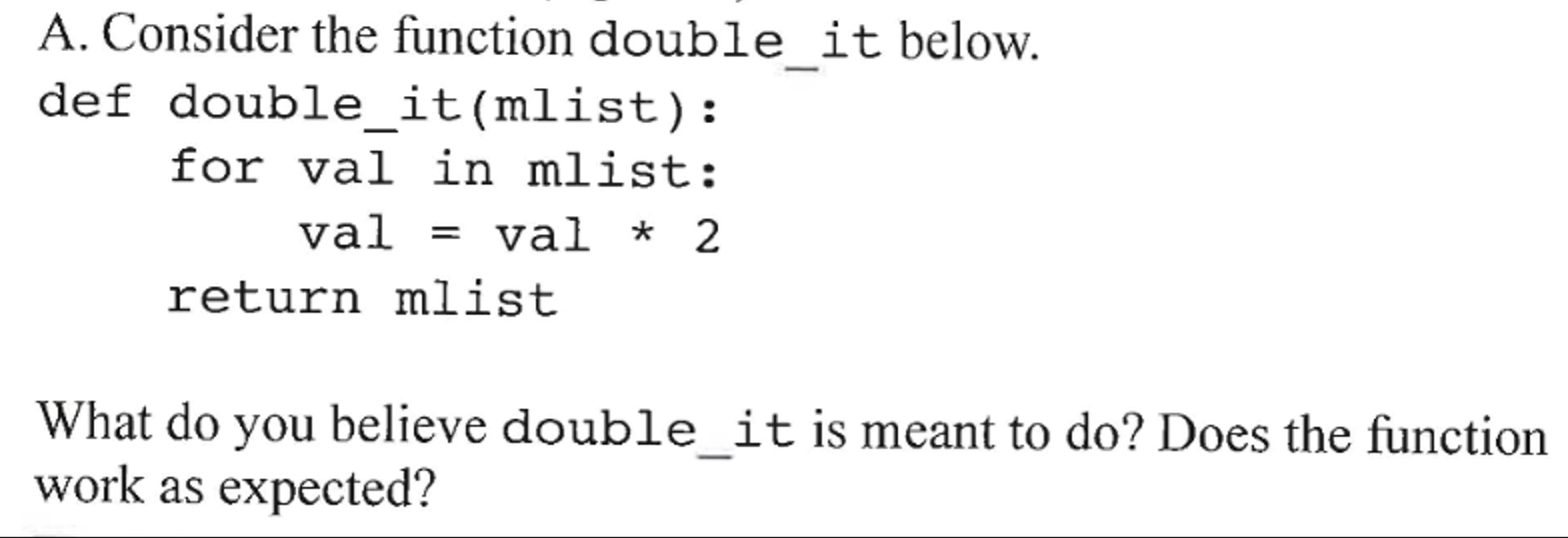#Python coding What do you believe double _ it is