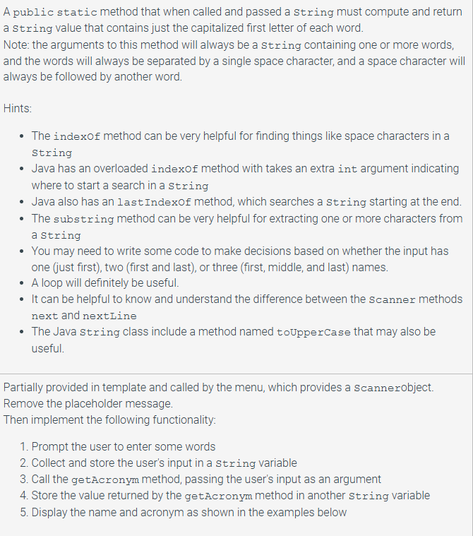 Do not use "StringBuilder" and do not use "split"