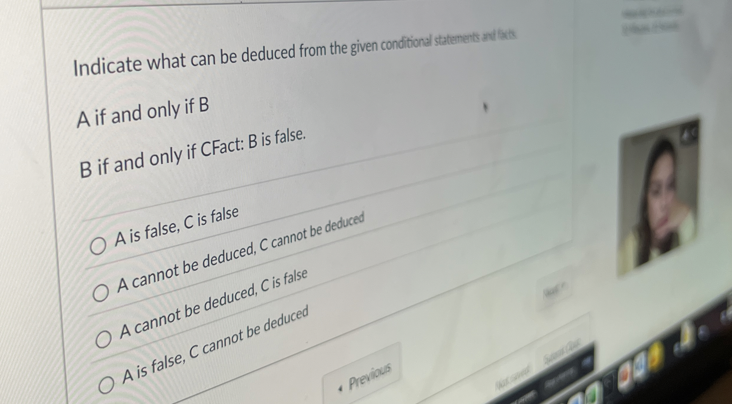 Indicate what can be deduced from the given