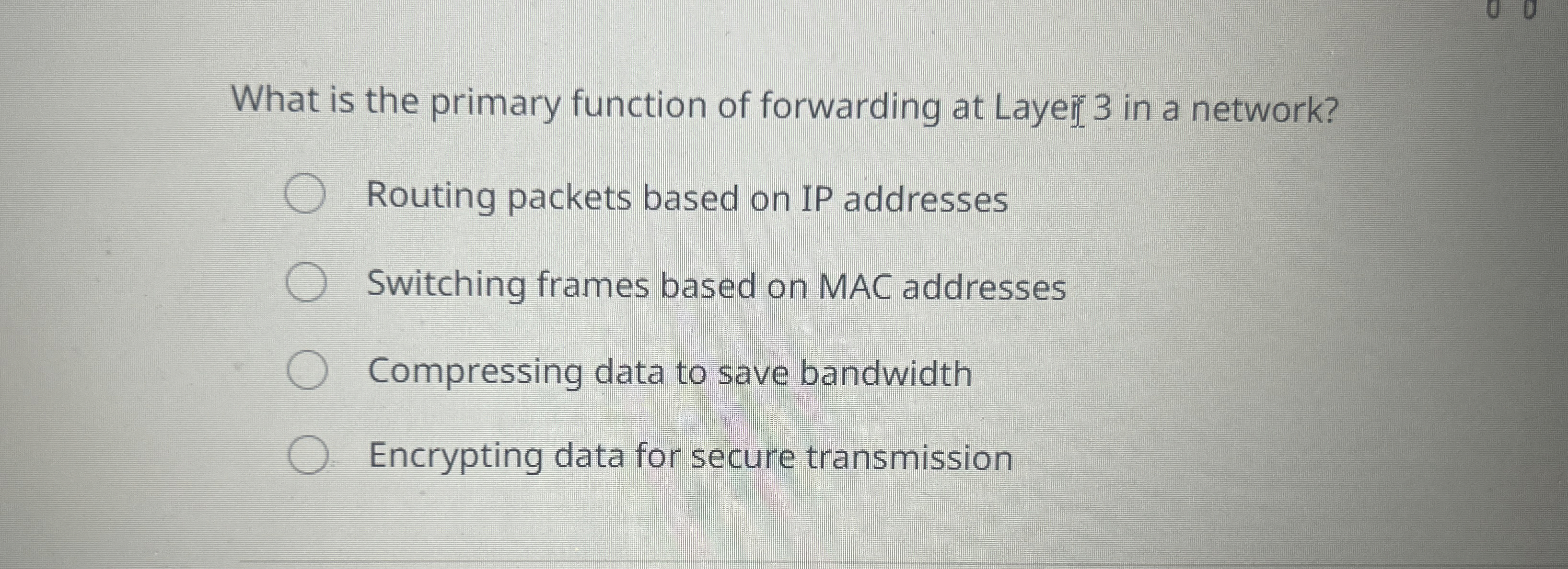 What is the primary function of forwarding at