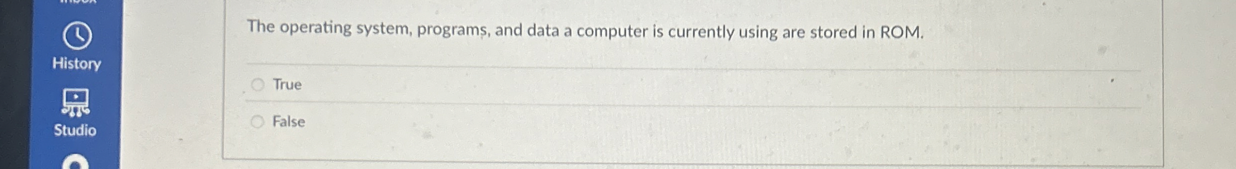 The operating system, programs, and data a