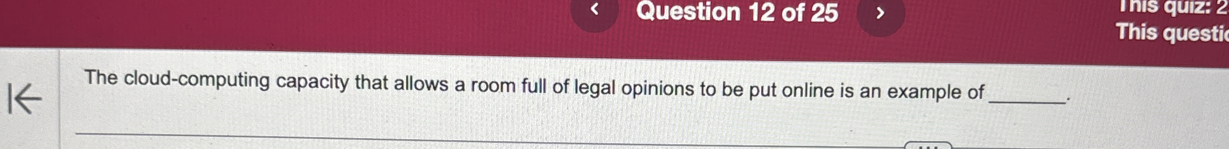 The cloud - computing capacity that allows a room
