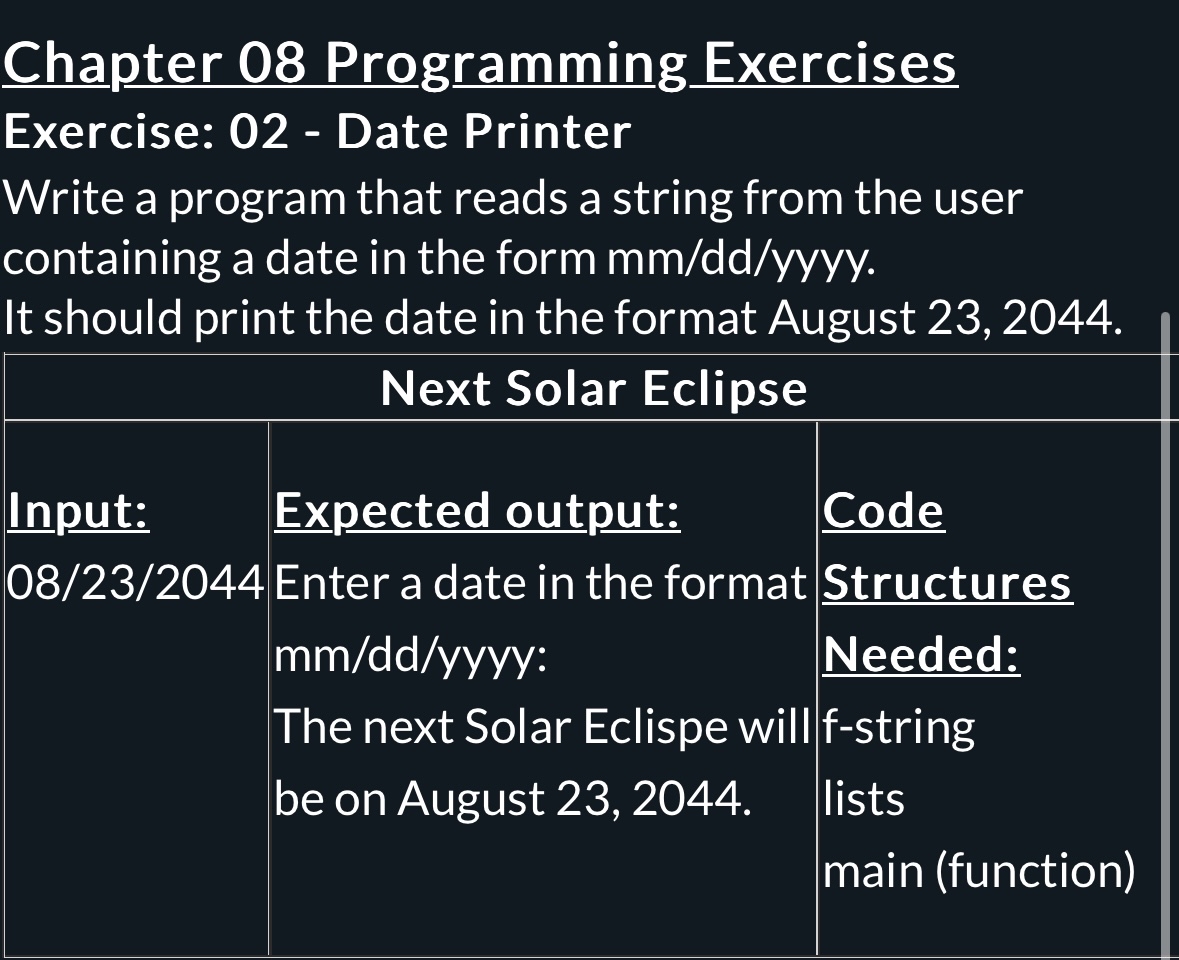 Include code structure needed please.