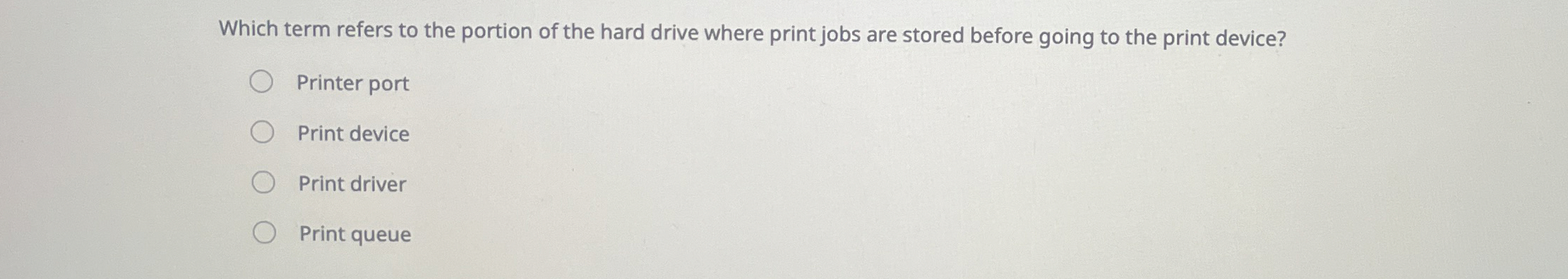 Which term refers to the portion of the hard