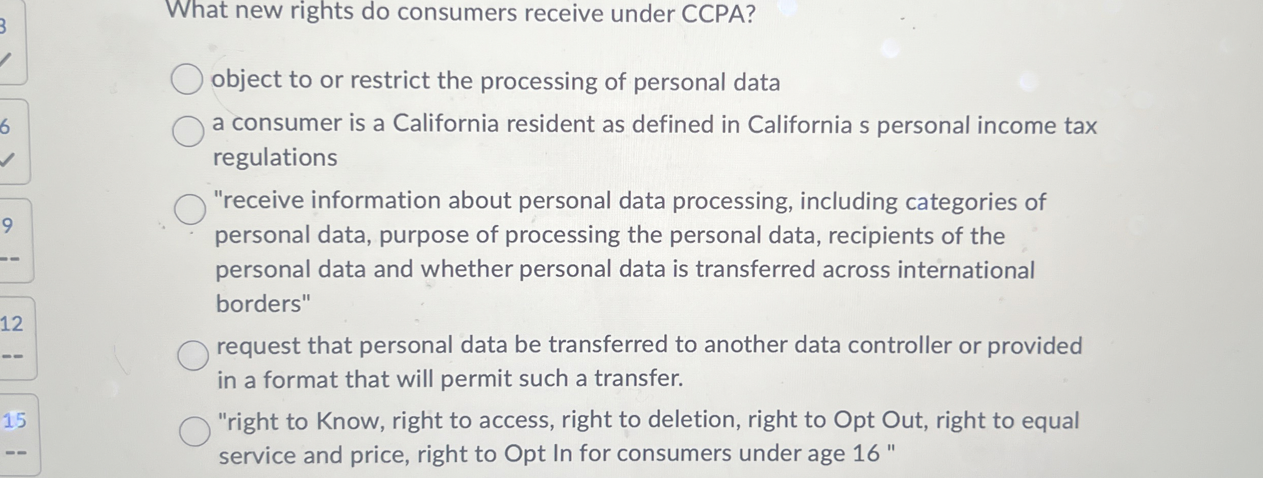 What new rights do consumers receive under CCPA?