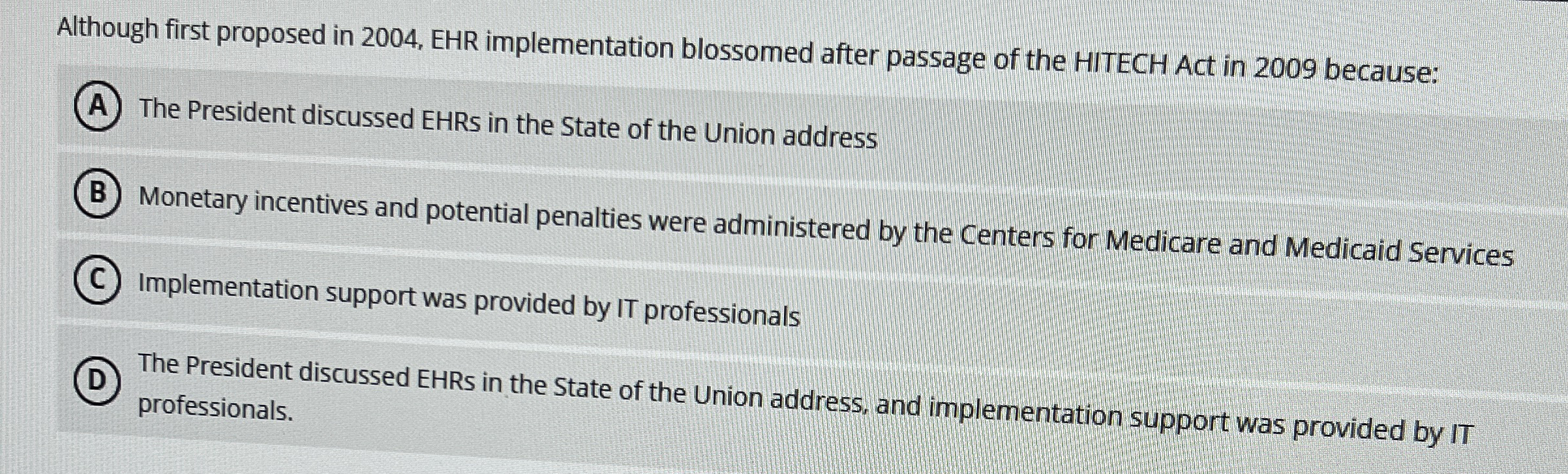 Although first proposed in 2 0 0 4 , EHR