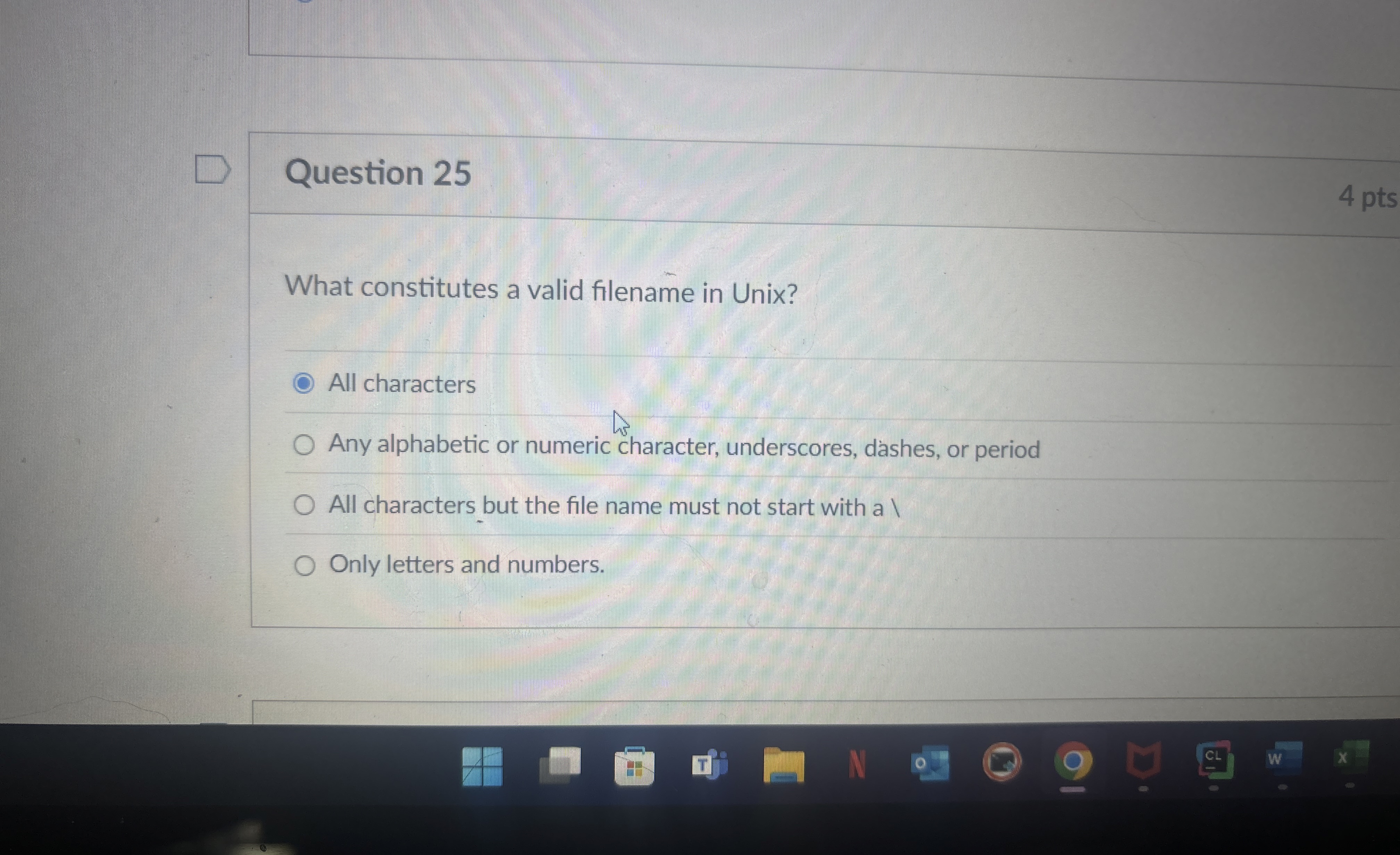 Question 2 5 What constitutes a valid filename in