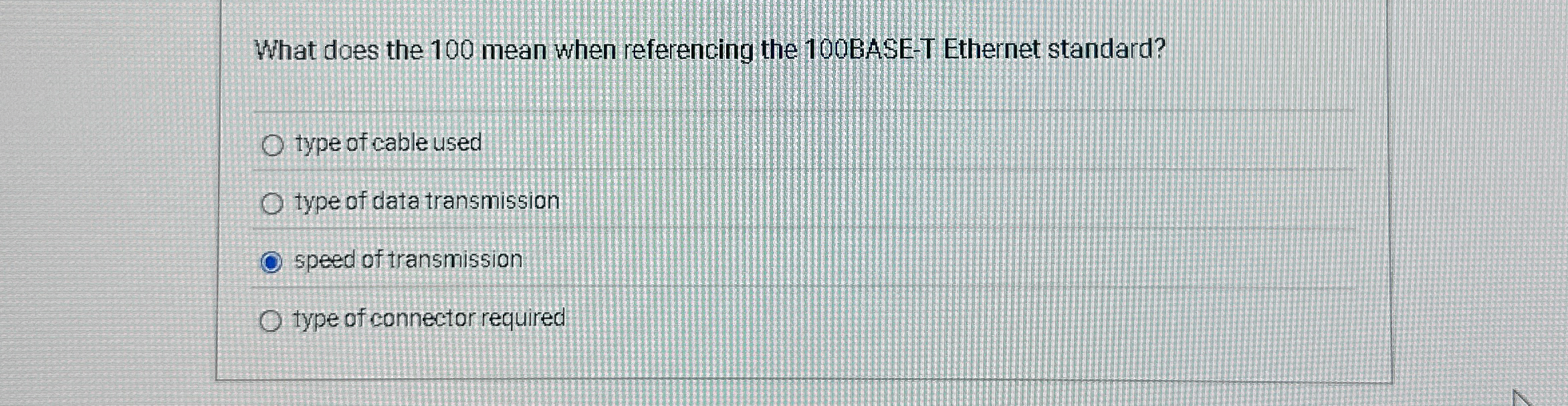 What does the 1 0 0 mean when referencing the 1 0