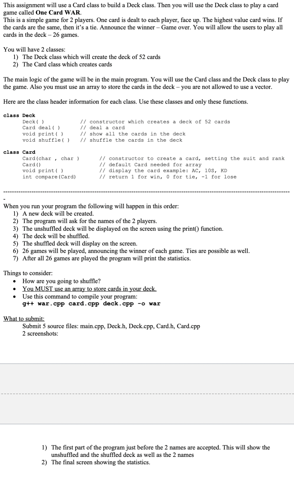 The first part of the program just before the 2