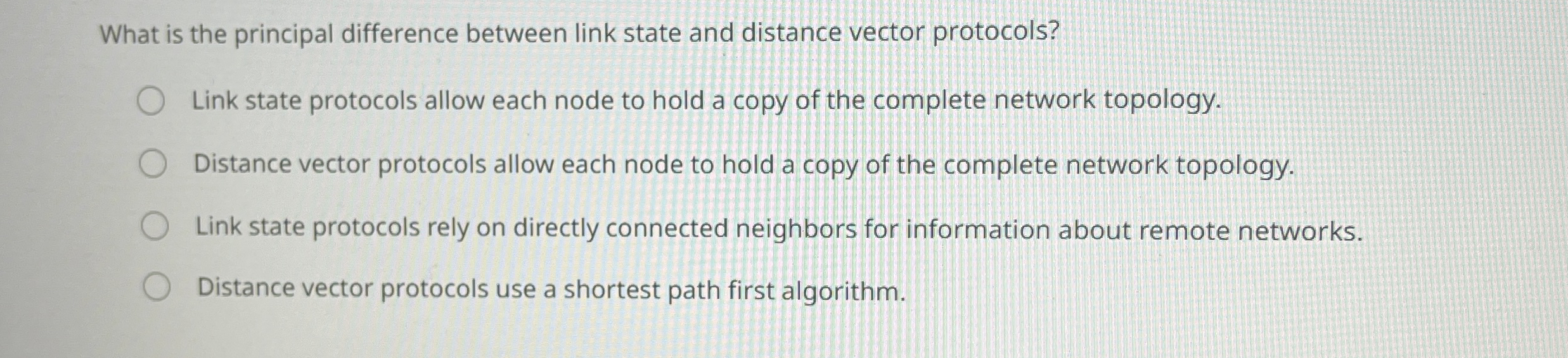 What is the principal difference between link