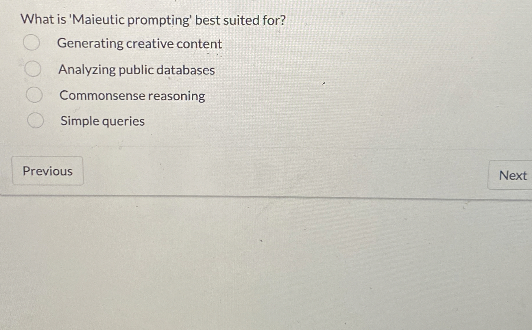 What is 'Maieutic prompting' best suited for?