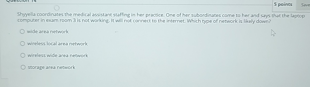5 points Shyyella coordinates the medical