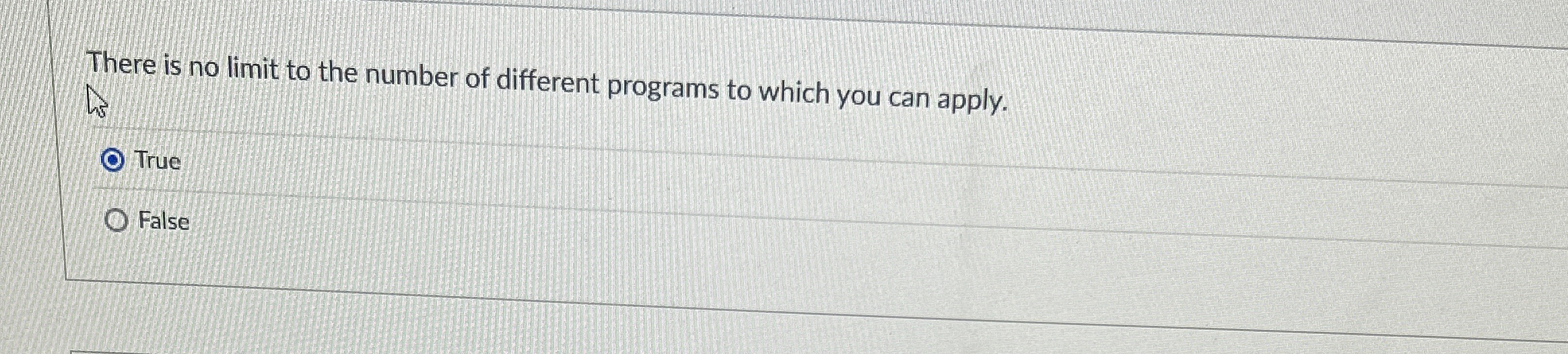 Question 6 A letter grade of C - in a program