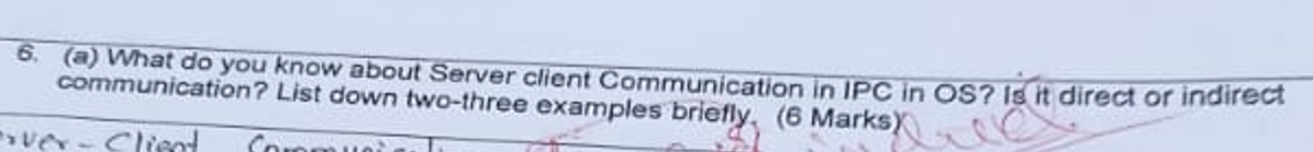 ( a ) What do you know about Server client