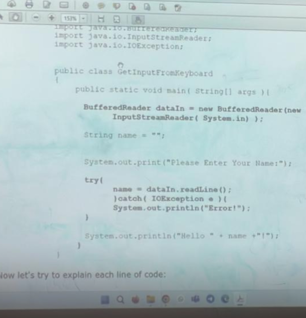 low let's try to explain each line of code: