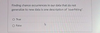 Finding chance occurrences in our data that do