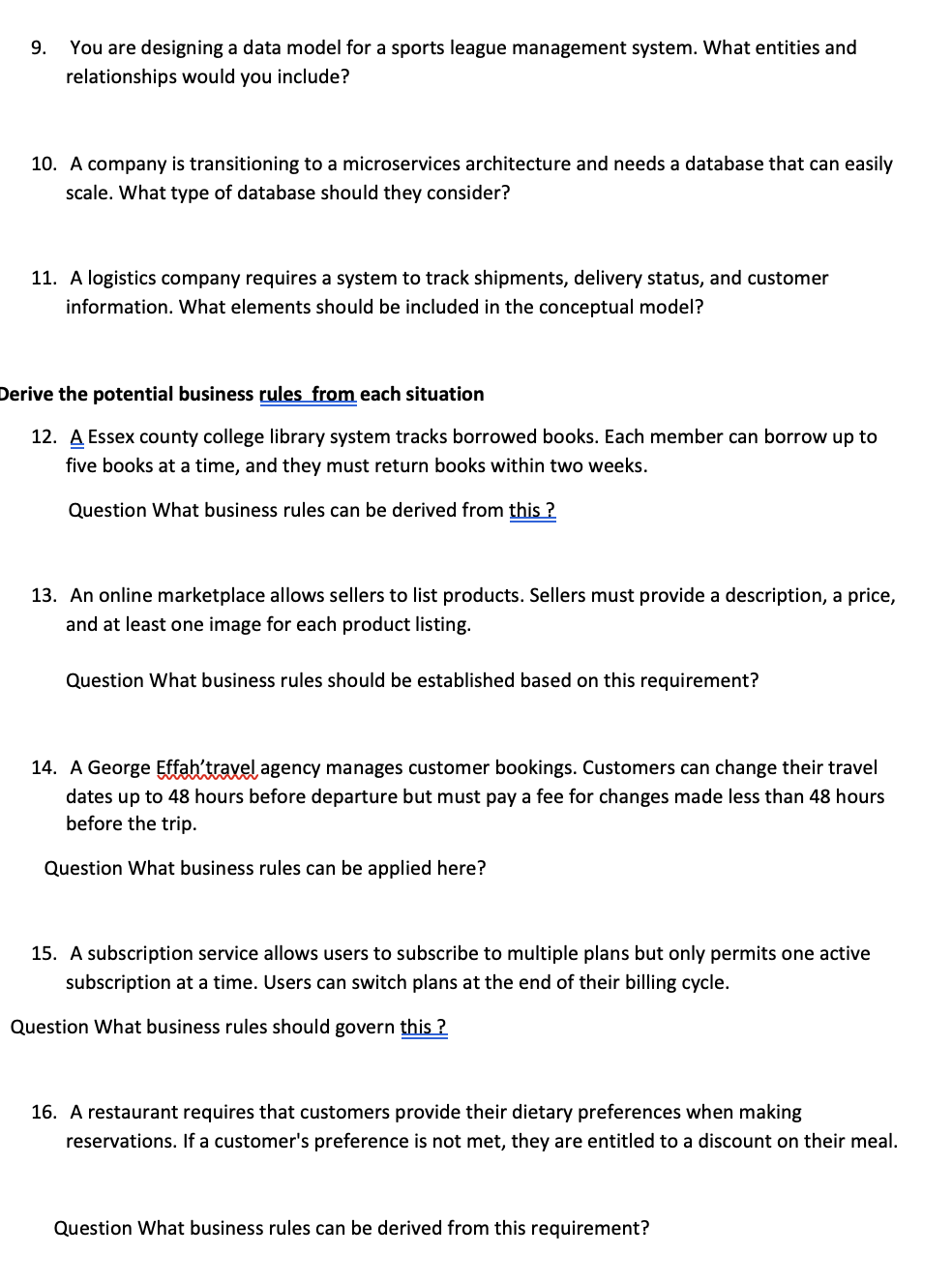 1 - You are tasked with designing a conceptual