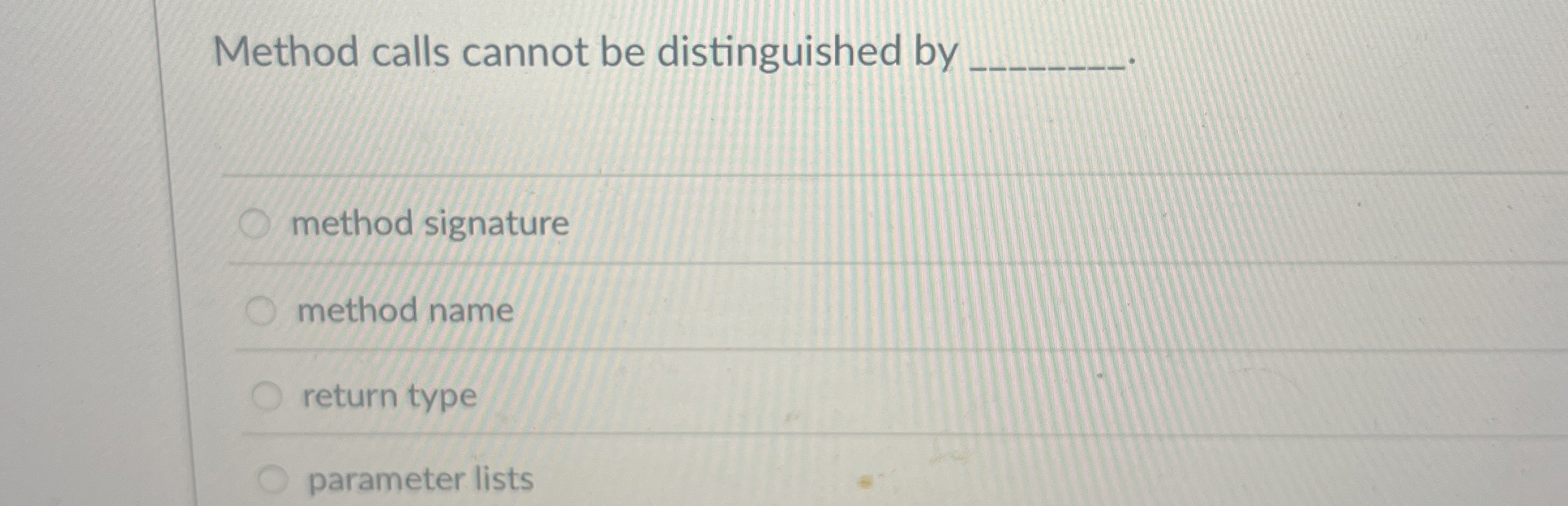Method calls cannot be distinguished by method