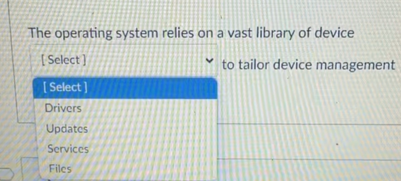 The operating system relies on a vast library of