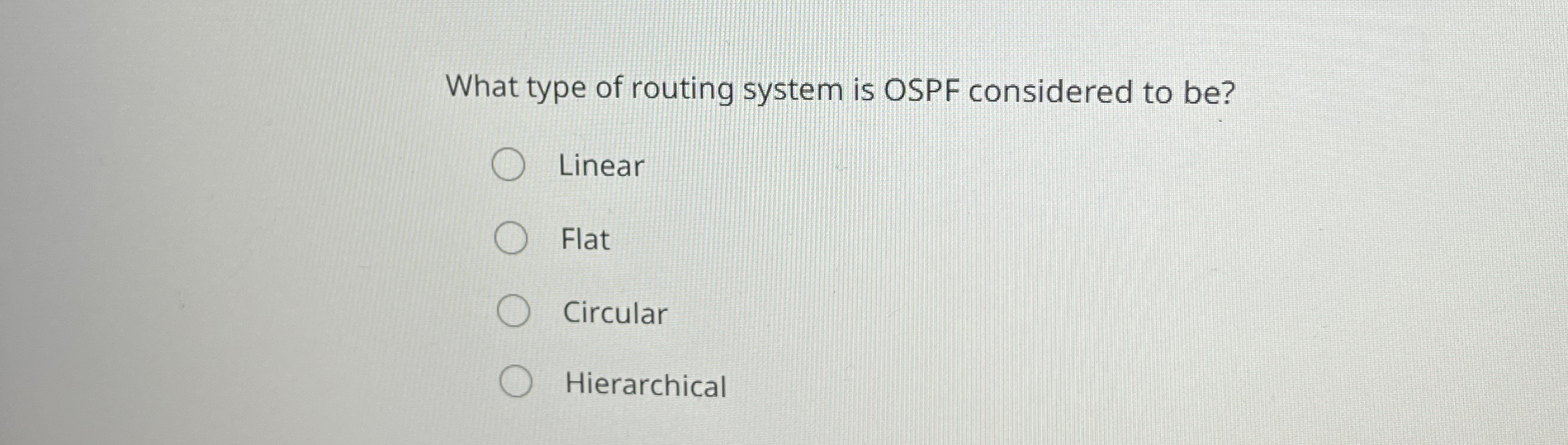 What type of routing system is OSPF considered to