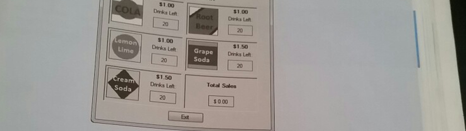 in C# Create an application that vending machine.
