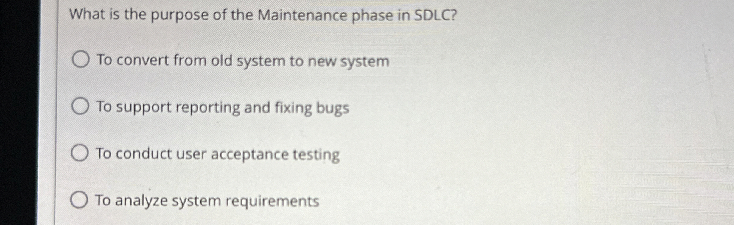 What is the purpose of the Maintenance phase in