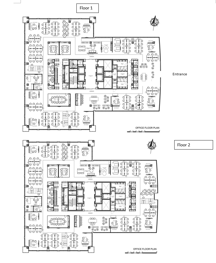 I have attached a set of floor plans for the