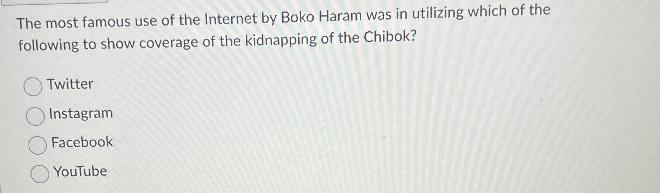 The most famous use of the Internet by Boko Haram