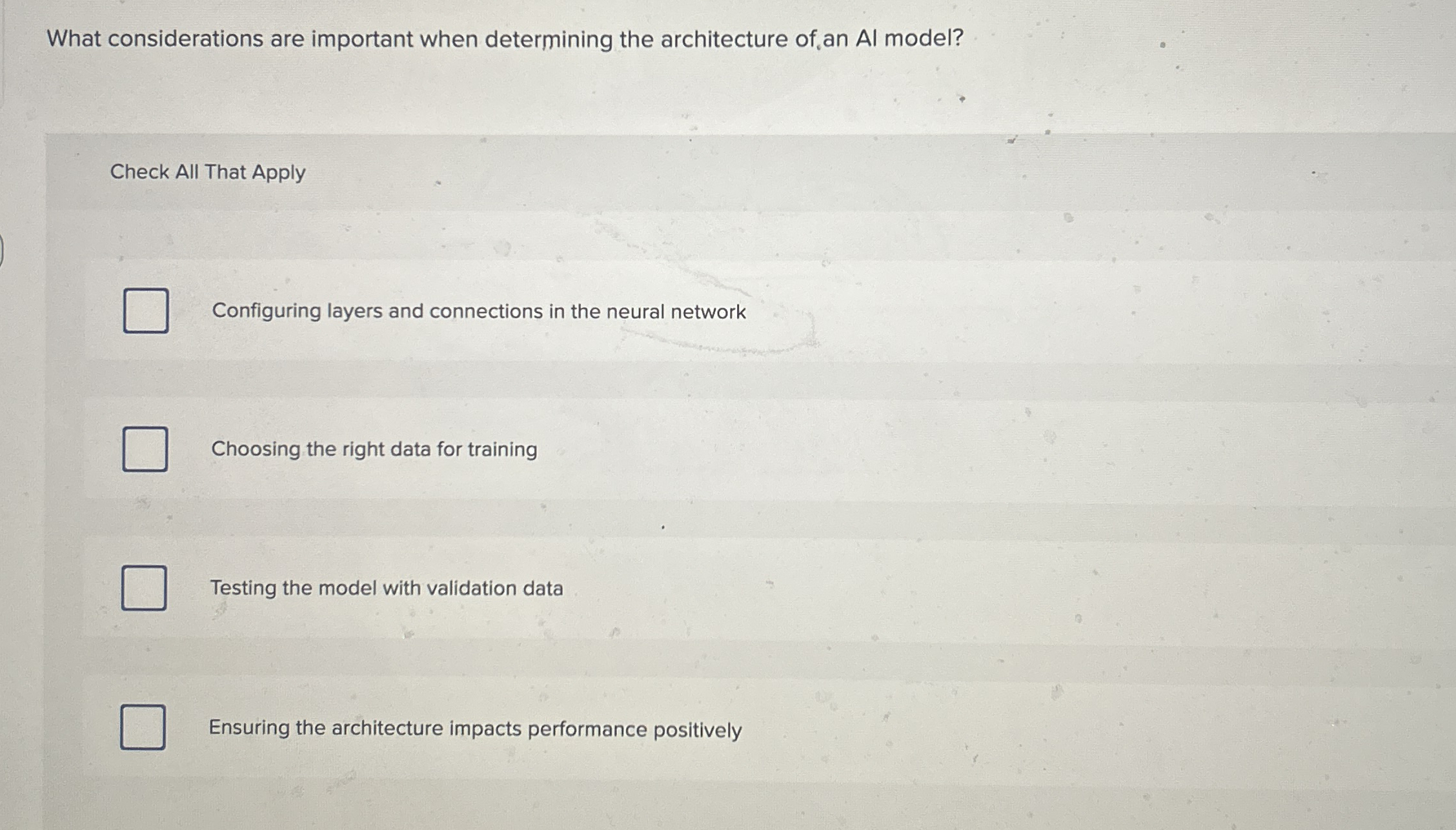 What considerations are important when