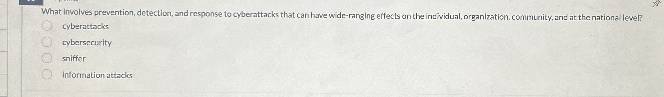 What involves prevention, detection, and response