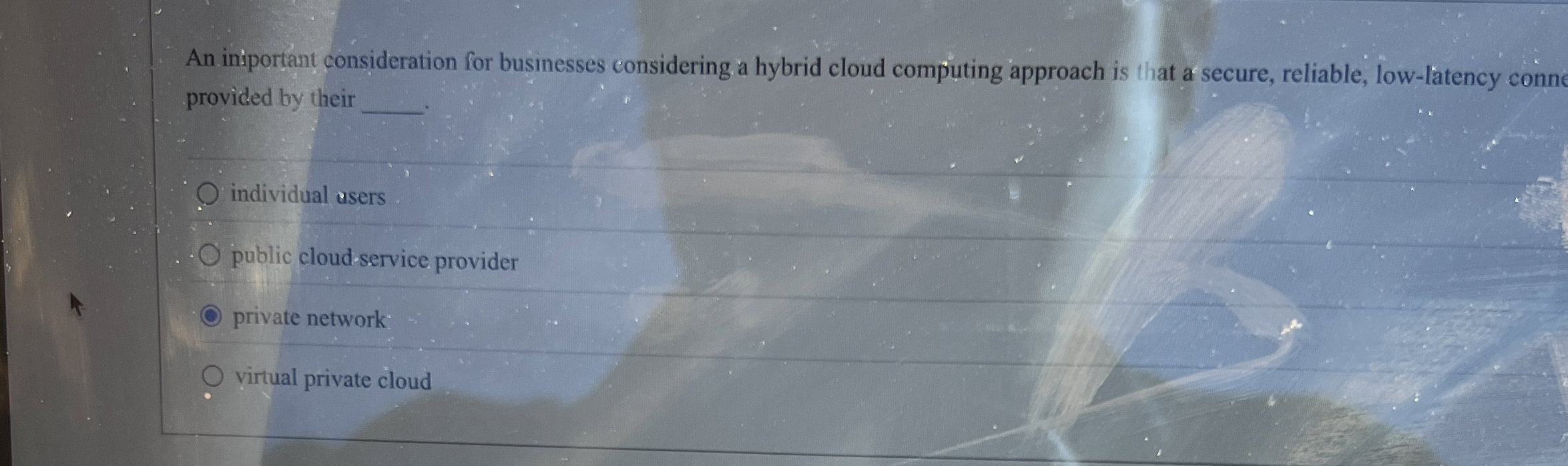 An iniportant consideration for businesses