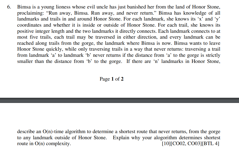 6 . Bimsa is a young lioness whose evil uncle has
