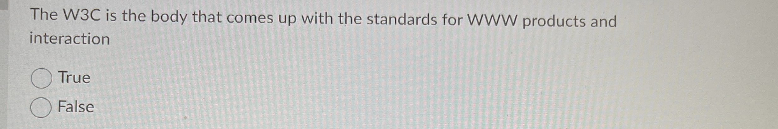 The W 3 C is the body that comes up with the