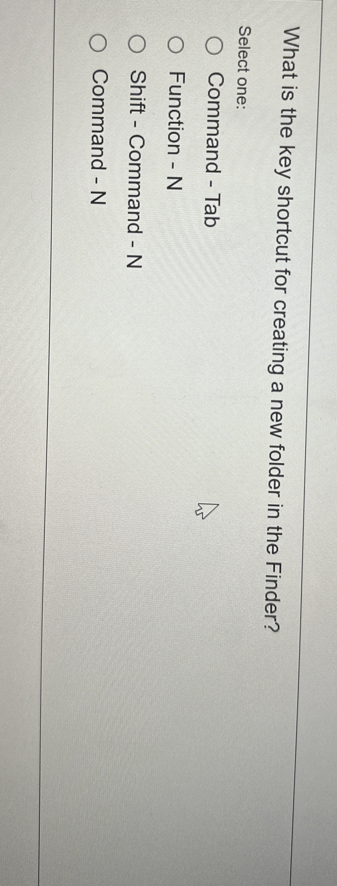 What is the key shortcut for creating a new