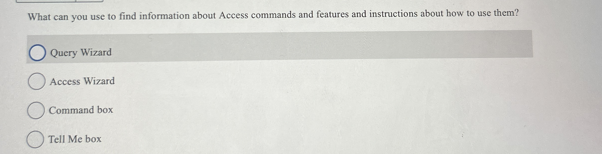 What can you use to find information about Access