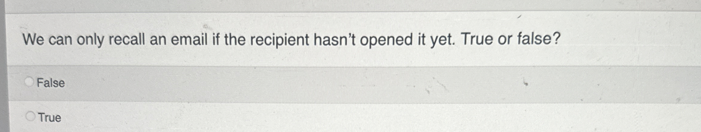 We can only recall an email if the recipient