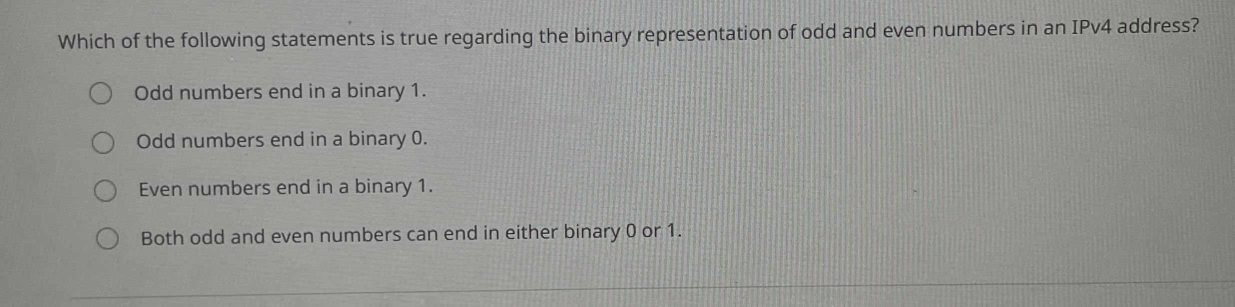 Which of the following statements is true