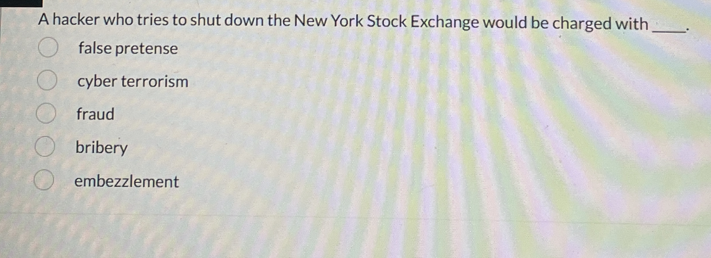 A hacker who tries to shut down the New York