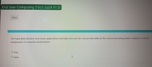 End User Computing ( 1 5 cr ) Jul 2 4 Y 1 S 1 The